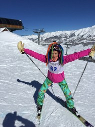 Woman on Skis